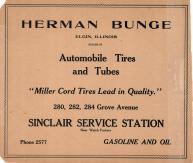 Herman Bunge, Sinclair Service Station, Kane County 1928c